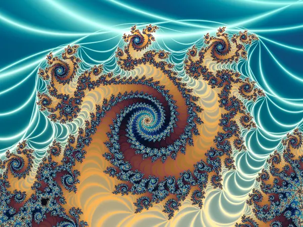 Circular ring orbit trap at |z| = 1.25 weaving a cellular web across Quad Spiral Valley