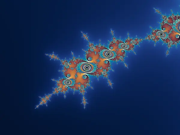 Scepter Crown — Centred near −1.25066 + 0.02012i at a 5.2 × 10⁻⁴ vertical span inside Scepter Valley, spiked arches and counter-rotating double spirals link into an ornate diagonal crown.
