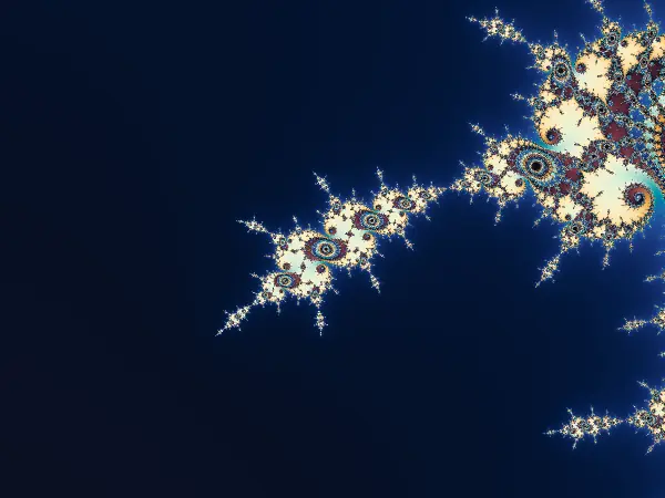Scepter Valley — Also known as Seahorse Valley West, this region lies between the period-2 and period-4 bulbs. Its curled filaments sprout long, branching spikes that resemble ornate scepters.