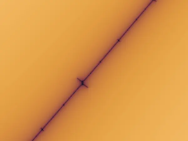 Transfinite Antenna Boundary at 10⁻¹⁰⁰ — A googol-scale (10¹⁰⁰×) magnification along the off-axis boundary near c = −2, where 256-digit libmpdec reference orbits and full-range GPU perturbation resolve sub-float32 geometry.